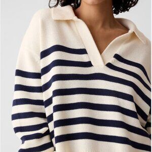 Gap 24/7 Split-Hem Polo Sweater
